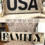 Simple DIY Vintage Wood Signs