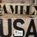 Vintage USA and Family Sign