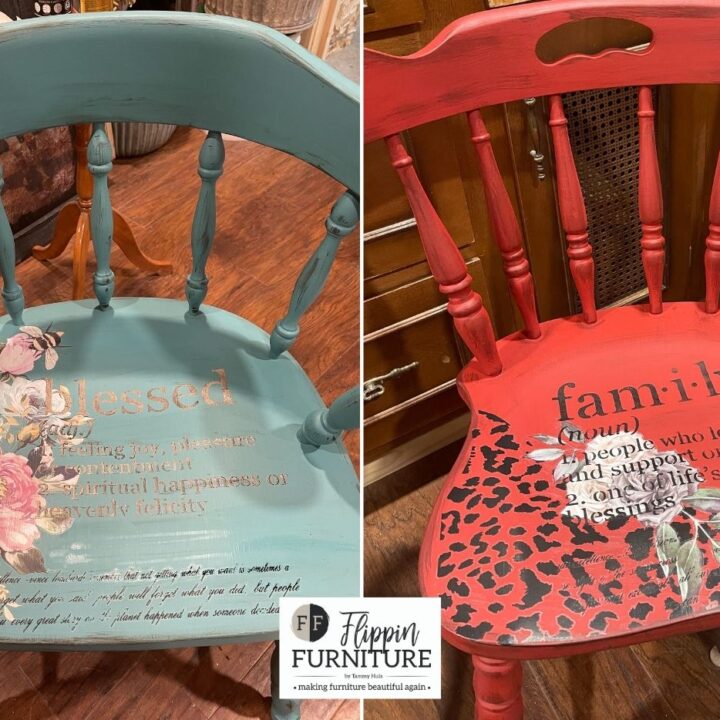 Chair Makeovers using Stencils