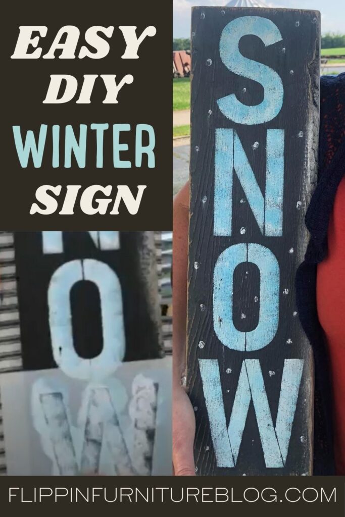 Easy DIY Winter Sign