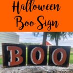 DIY Halloween Boo Sign