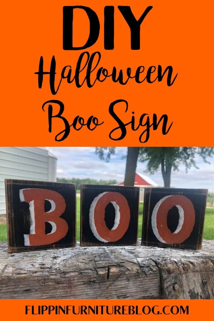 DIY Halloween Boo Sign