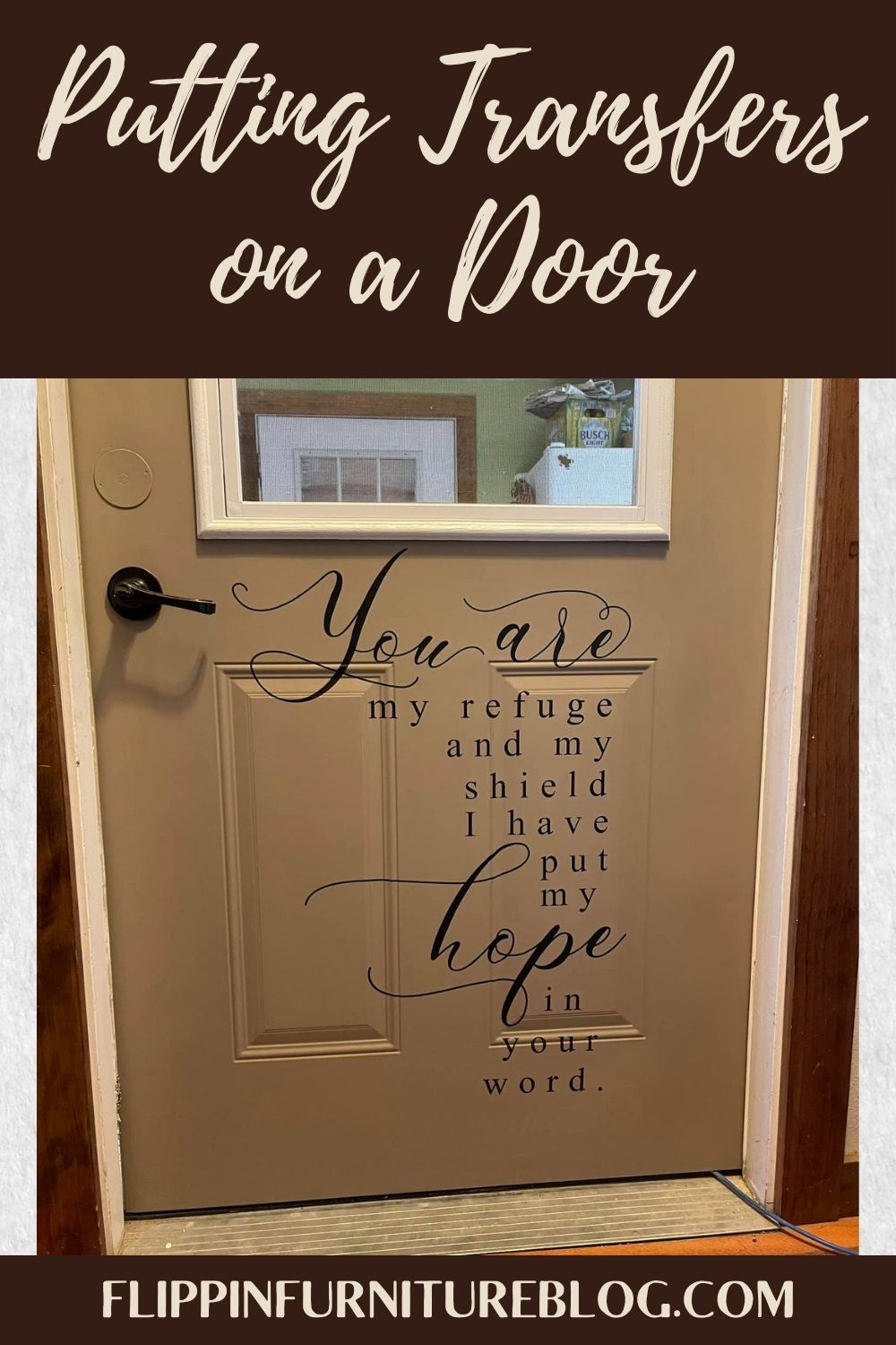 Learn How To Apply A Transfer Flippin Furniture