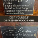 DIY Distressed Wood Signs