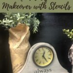 Easy Revamp Mantel Clock Makeover with Stencils