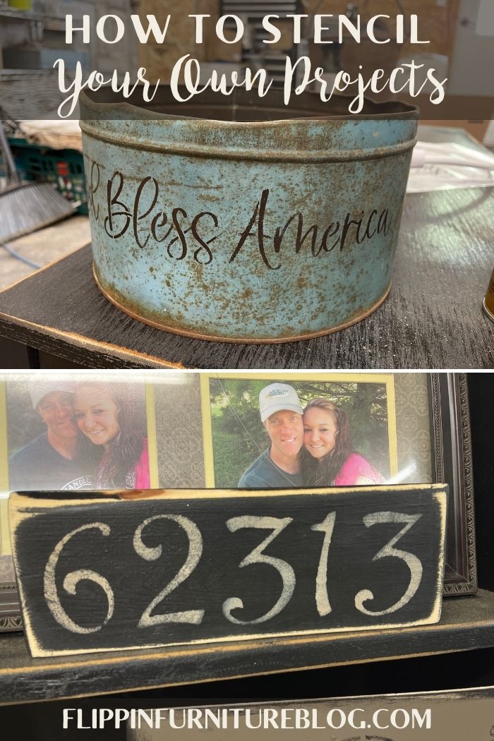 How To Stencil Your Own Projects Flippin Furniture