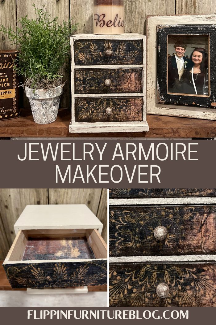 How To DIY Jewelry Armoire Makeover Flippin Furniture