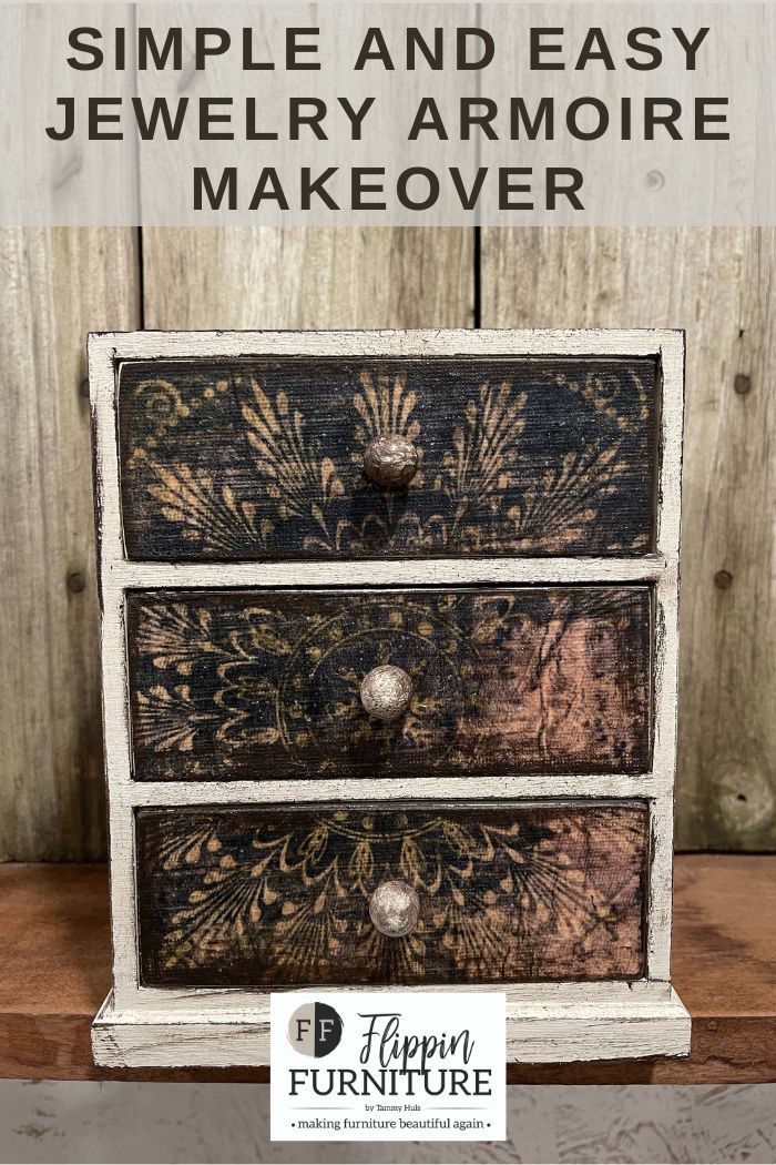 How To DIY Jewelry Armoire Makeover Flippin Furniture